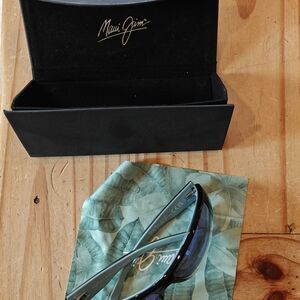 Maui Jim Women's Teal and Black Polarized Sunglasses